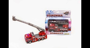 Kids Globe Die-cast Brandweer Ladderwagen NL, 16cm