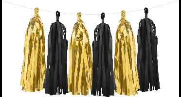 PartyDeco - Tassel Slinger Black Gold