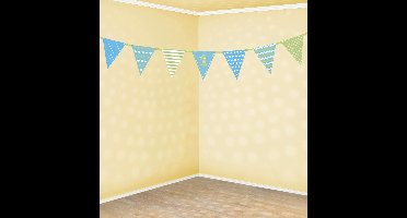 Partydeco - First Birthday Slinger Blauw (1,35 Mtr)