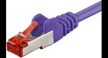 Danicom CAT6 S/FTP (PIMF) patchkabel - 15 meter paars - netwerkkabel - internetkabel - UTP kabel - RJ45 - 1000 mbit/s