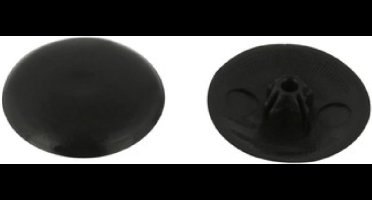 afdekkapje pozidrive 25stuks zwart kunststof.