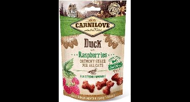 Carnilove Crunchy Snack Duck Raspberries 50gr