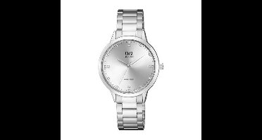 Prachtig zilverkleurig dameshorloge model qa09j201y 3atm waterdicht met mooie wijzerplaat