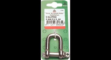 D - sluiting 6mm RVS A4 - 1ST