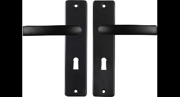 Starx Deurklink Zwart – Deurbeslag – Deurschild met Sleutelgat (SL56) – Deurklink Blok