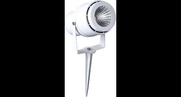 220 Volt - Tuinlamp - Warm wit - 12 Watt - Witte behuizing - Grond spot