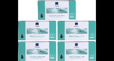 15x Abena Nitril-Handschoenen Classic poedervrij Maat S zwart 100st