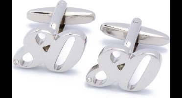 Manchetknopen - Cijfer Nummer Tachtig 80