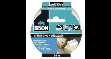Bison Tape Verpakking Transparant - 6 x 66 meter - Voordeelverpakking
