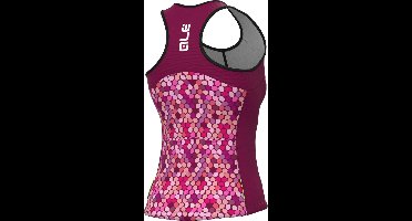 Ale Dames Fietsshirt Zonder Mouwen Solid Candy - Roos - M - Valt klein