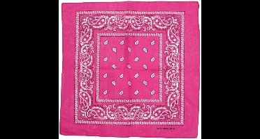 *** Boerenzakdoek Hard Roze - Classic Zakdoek – Bandana Roze - Sport&Spel - van Heble® ***