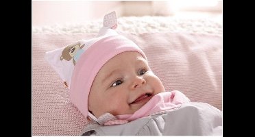 Haba kinderkleding babyset Knuffelvrienden roze 7164