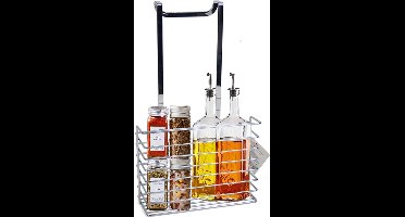 Gerimport Kruidenrek - RVS - L21 x B9 x H36 cm - ophangbaar