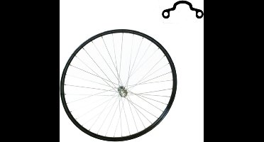 Falkx Voorwiel 28 inch - Westwood profiel - Aluminium velg - Zwart - Geschikt voor stadsfietsen