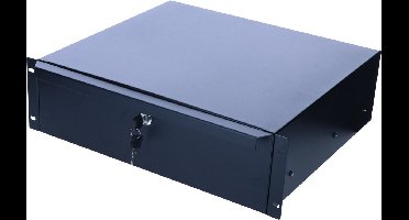 DSIT 19 inch afsluitbare lade van metaal - 3U - geschikt voor serverkast - patchkast en flightcase