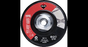 Rubi Flap Disc Diamant Lamellenschijf 115 mm Korrel 100/120