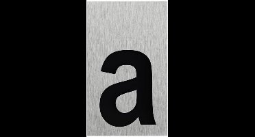Seilflechter Deurbordje - Aluminium - Letter "A" - 100 x 60 mm - Strakke Look