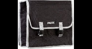Falkx Dubbele Fietstas - 22 Liter - Zwart / Grijs