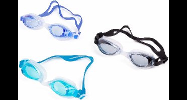 Benson Duikbril met Opbergdoos en Oordopjes - Zwembril - Volwassenen - Verstelbaar - Kleurenmix