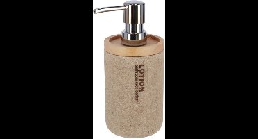 Gerimport Zeeppompje - bruin - lotion - 17 cm - navulbaar - toilet/badkamer