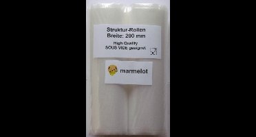 Marmelot Vacuumfolie Rollen Microstructuur 20cm x 6m 2 Rollen voor alle Merken Vacuum Sealers