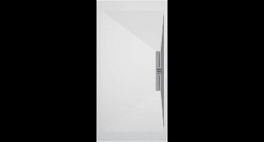 Sanifun douchebak Stone Side White Smooth 1600 x 800 S