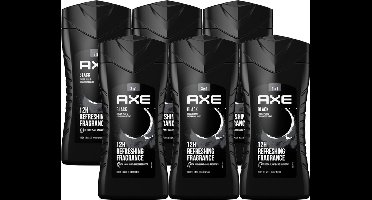 Axe Black For Men - 6 x 250  ml - Douchegel - Voordeelverpakking