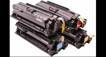 ABC huismerk set 4x Toner XXL (MET CHIP) geschikt voor HP LaserJet Enterprise M554 M554dn M555 M555dn M555x,M