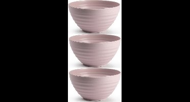 Plasticforte Schaaltjes - 6x - roze - kunststof - 15 x 8 cm - kommen