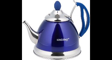 Kinghoff 3762 - Theepot / Theekan met zeef - Blauw