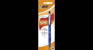 Balpen bic atlantis soft clic m blauw | 20 stuks