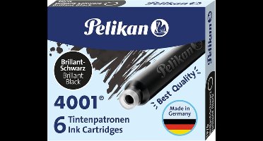 Pelikan 4001 - Korte Inktpatronen - Zwart