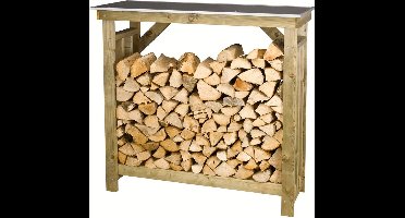 Haardhoutopslag / werktafel 125cm