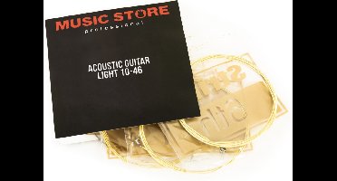 MUSIC STORE Acoustic Guitar Strings 10-46 - Akoestische gitaarsnaren