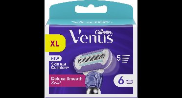 Gillette Venus Deluxe Smooth Swirl - Voor Een Gladde Scheerbeurt - 6 Navulmesjes