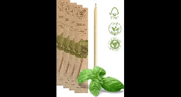 green-goose® Seedz Bloeipotlood | 4 Doosjes (van 4 Stuks) | Munt | FSC Gecertificeerd Hout | Duurzaam en Circulair | USE, PLANT, EAT, REPEAT | Plant een Boom!