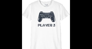 Gaming - Player 3 Child T-Shirt White - 10 Years
