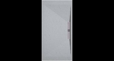 Sanifun douchebak Stone Side Gray 7035 Slate 900 x 900 S