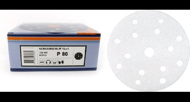 Veba Schuurschijf Klitteband 150mm 14+1 Gat - 50 Stuks - Maat: P120