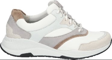 Durea - 6273 H - Lage sneakersDames sneakers - Kleur: Wit/beige - Maat: 38