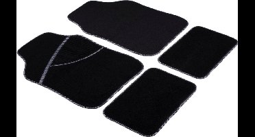 All Ride Automatten Universeel - Set van 4 - 2x 66 x 44 cm en 2x 28 x 42 cm - Zwart