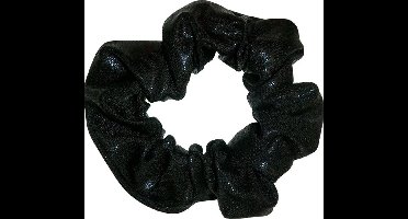 Snowflake - Hair Scrunchie - Mystique Glansstof - Turnen - Meisjes - Haarwokkel - Elastisch - Zwart - One Size