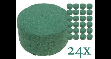 24 stuks Steekschuim Cilinder 14 x 7 cm