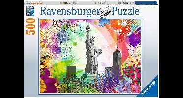 Ravensburger puzzel Kaart uit New York - Legpuzzel - 500 stukjes
