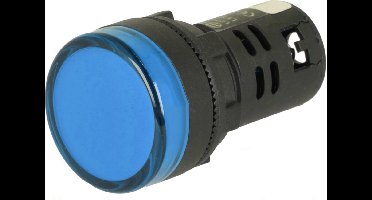 Controlelampje - LED indicator - 230V - 22mm - Blauw