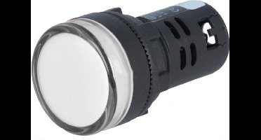 Controlelampje - LED indicator - 24V - 22mm - Wit