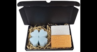 Soap bar set -Hartjes mistral cadeauset met antarctique & sinaasappel