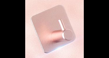 Handdoekhaak Set Zonder Boren RVS 4 stuks - Vierkant Zelfklevend Badjas Theedoek Hanger Keuken Badkamer Handdoek Haakjes - Roze