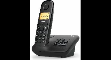 Gigaset AL170A Solo, DECT-telefoon, Draadloze handset, Luidspreker, 50 entries, Nummerherkenning, Zwart