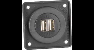 Berker Contactdoos 2x USB Lader 12V Inbouw Antraciet Mat